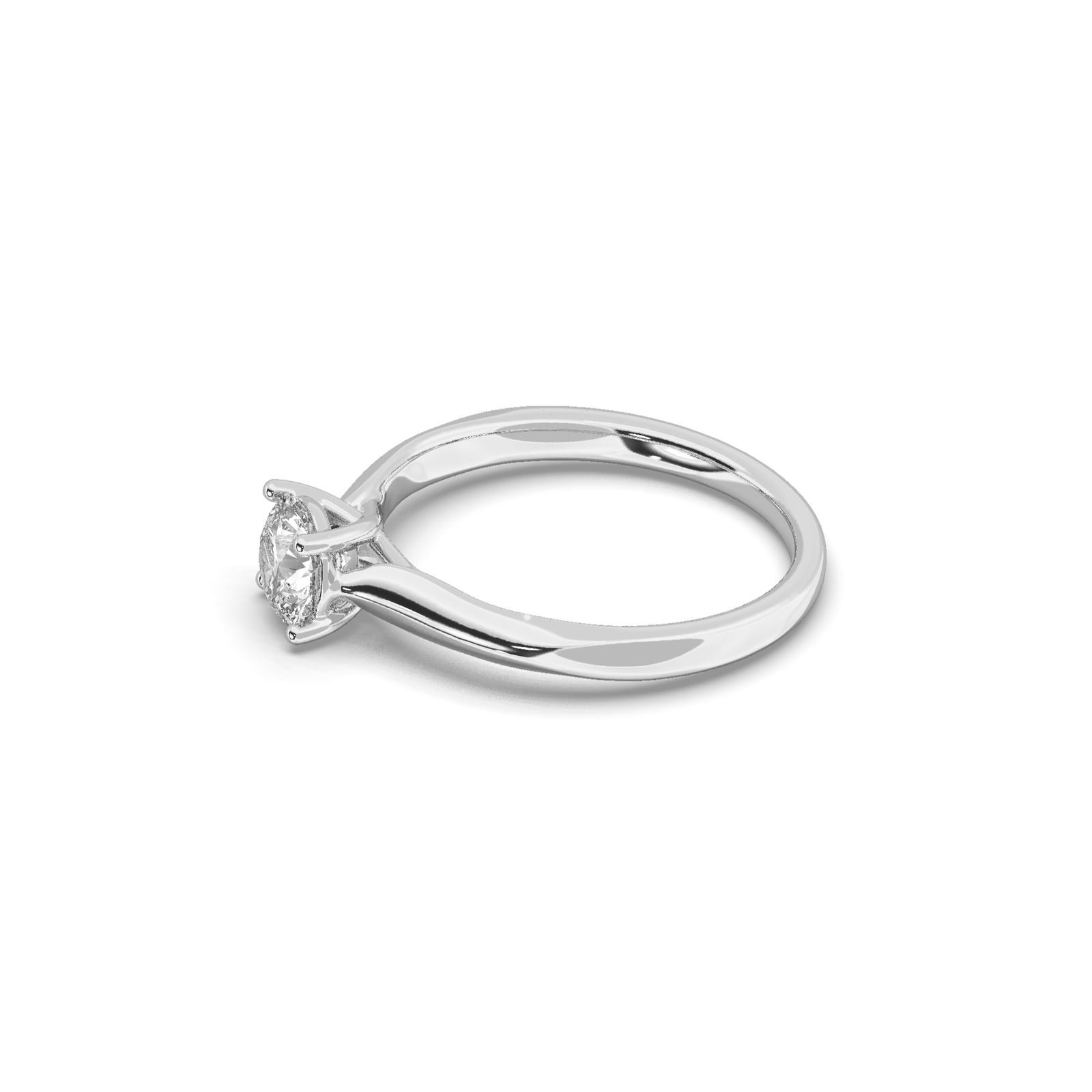 solitaire Lab Grown Diamond Ring With 0.65 CT