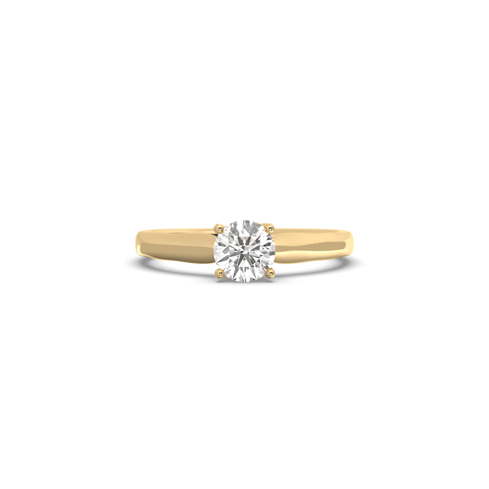 solitaire Lab Grown Diamond Ring With 0.65 CT