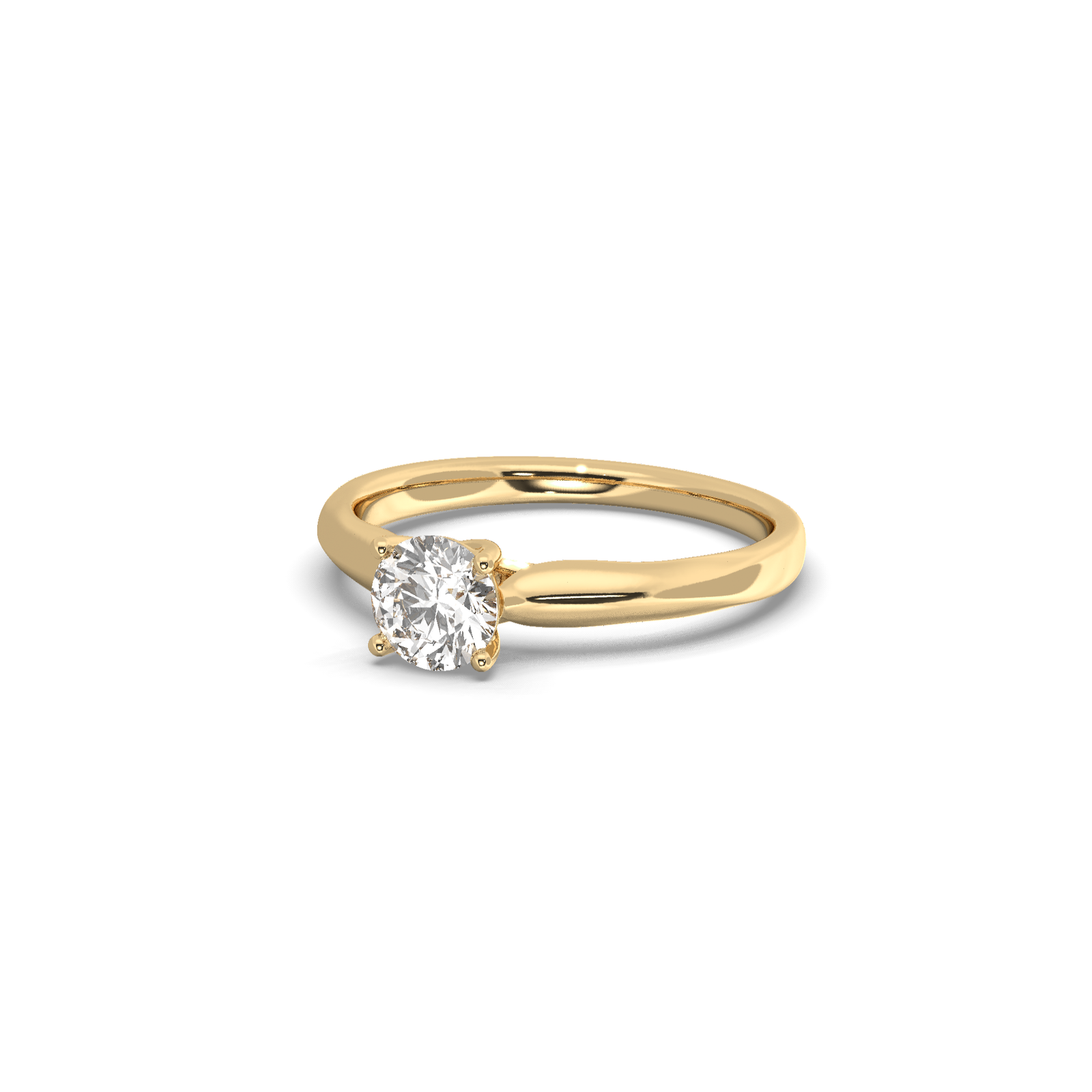 solitaire Lab Grown Diamond Ring With 0.65 CT