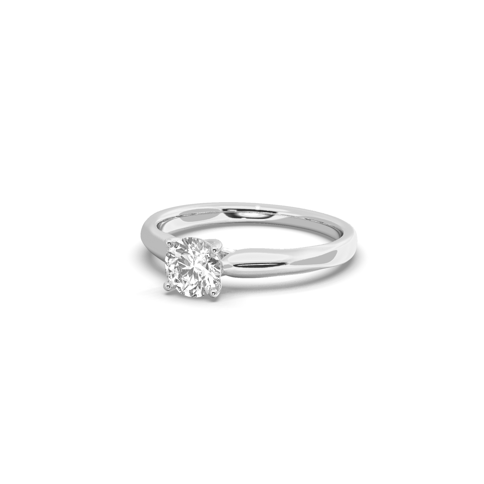 solitaire Lab Grown Diamond Ring With 0.65 CT